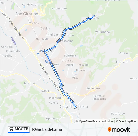 MCCZB Bus Line Map