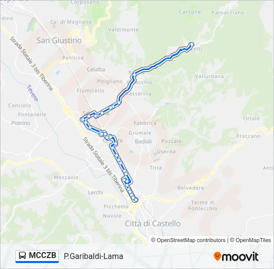 MCCZB Bus Line Map