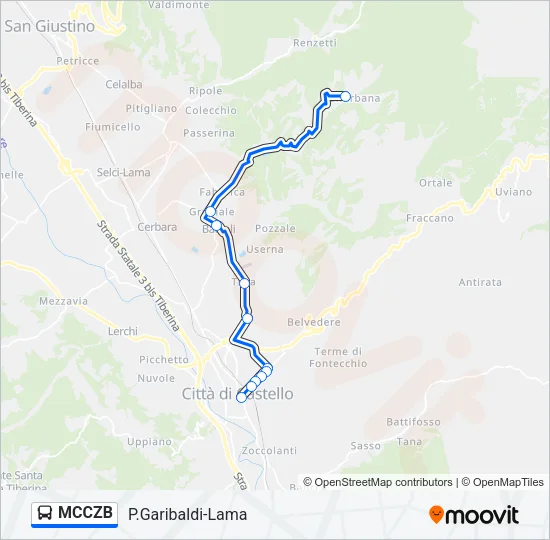 MCCZB Bus Line Map