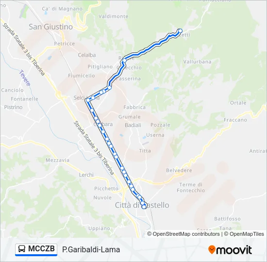 MCCZB Bus Line Map