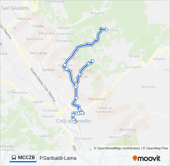 MCCZB Bus Line Map