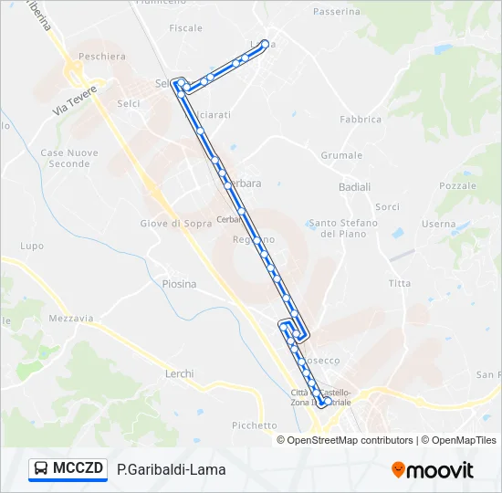 MCCZD Bus Line Map