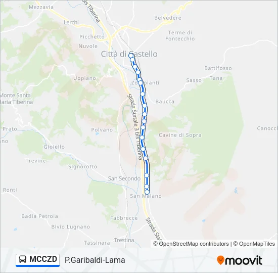 MCCZD Bus Line Map