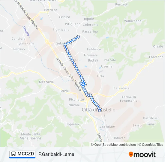 MCCZD Bus Line Map
