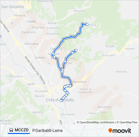 MCCZD Bus Line Map
