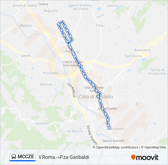 MCCZE bus Line Map