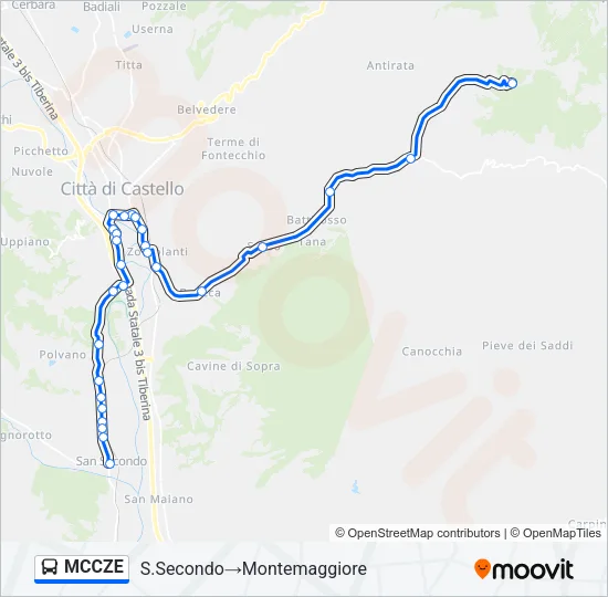 MCCZE Bus Line Map