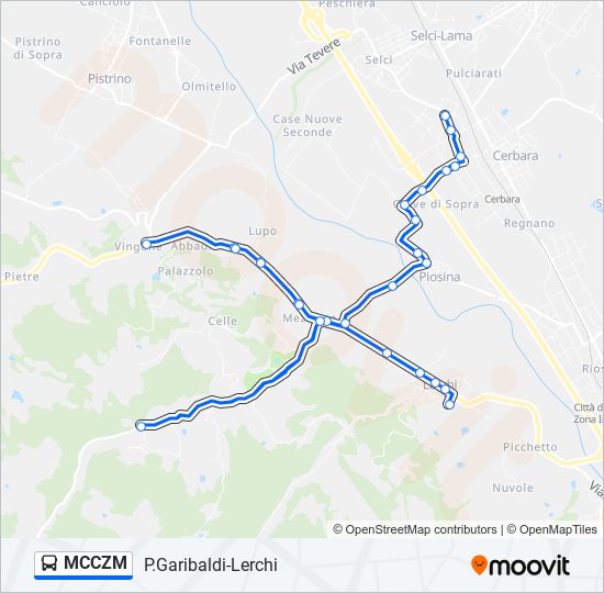 MCCZM bus Line Map