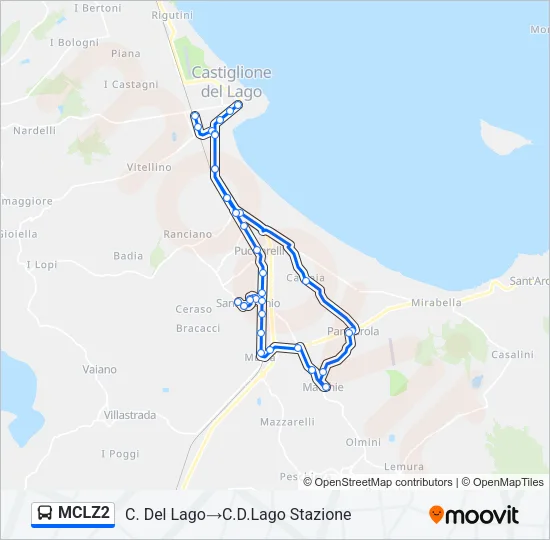 MCLZ2 Bus Line Map