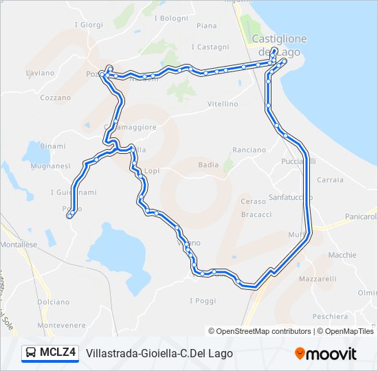 MCLZ4 bus Line Map