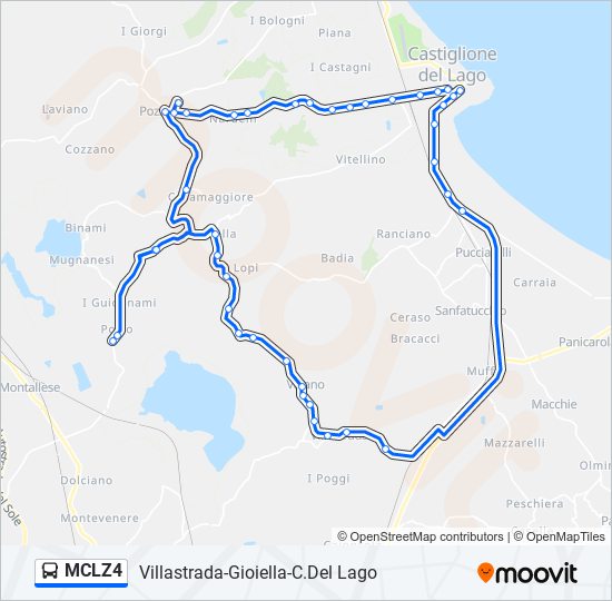MCLZ4 bus Line Map