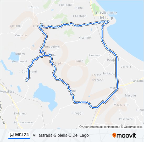 MCLZ4 Bus Line Map