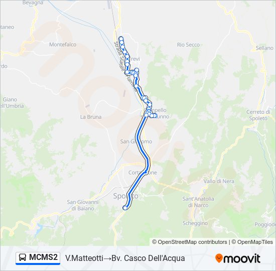 MCMS2 bus Line Map