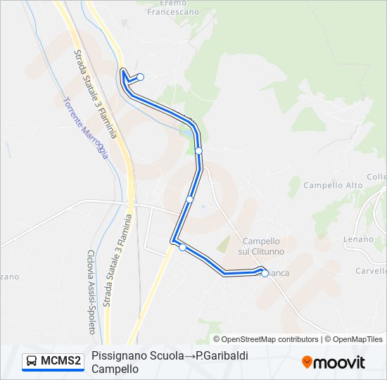 MCMS2 bus Line Map