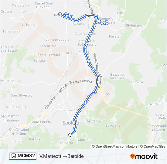 MCMS2 bus Line Map