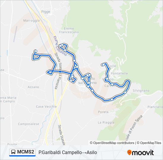 MCMS2 bus Line Map