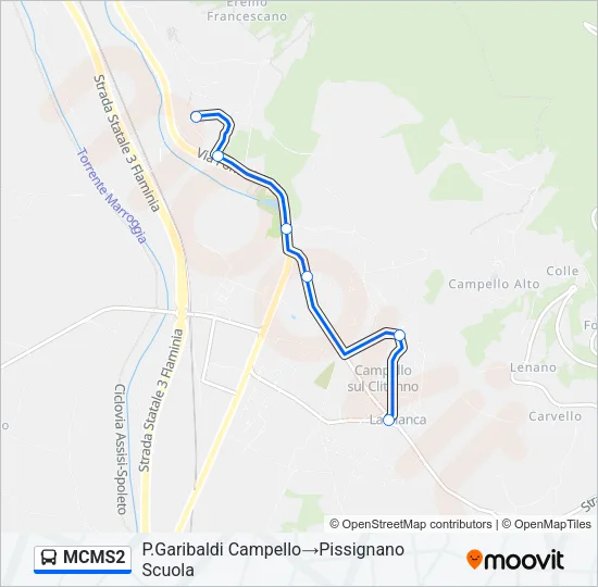 MCMS2 Bus Line Map
