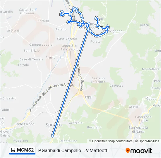 MCMS2 Bus Line Map