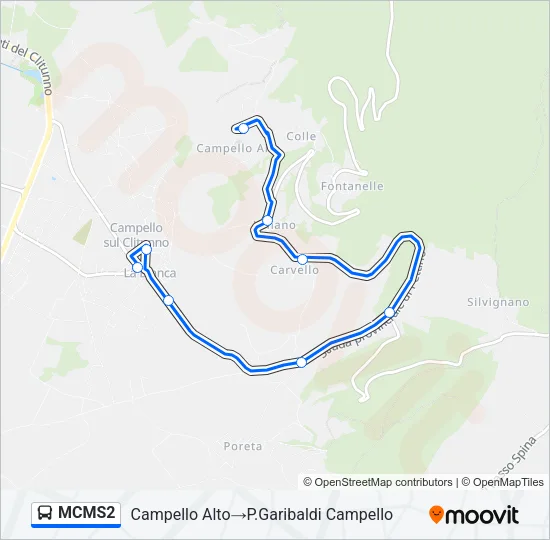 MCMS2 Bus Line Map