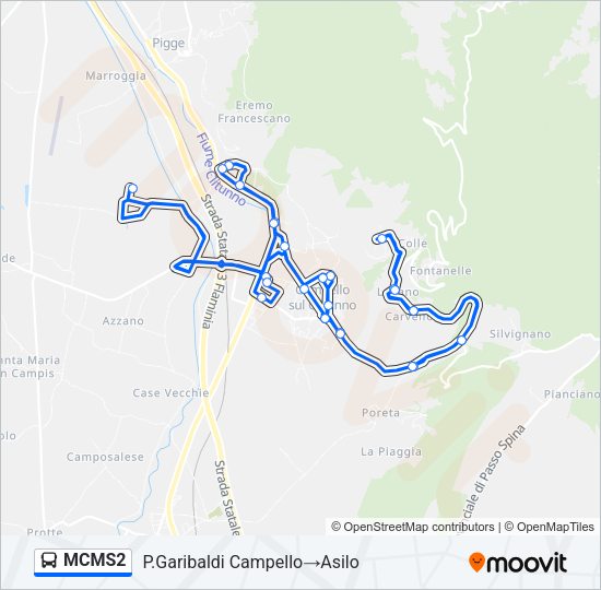 MCMS2 Bus Line Map