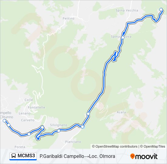 MCMS3 Bus Line Map
