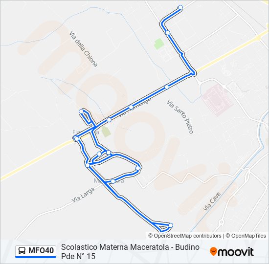 MFO40 bus Line Map