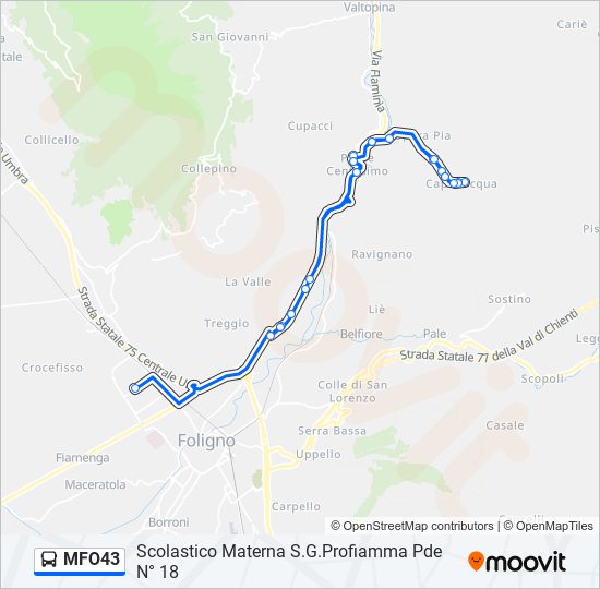 MFO43 bus Line Map