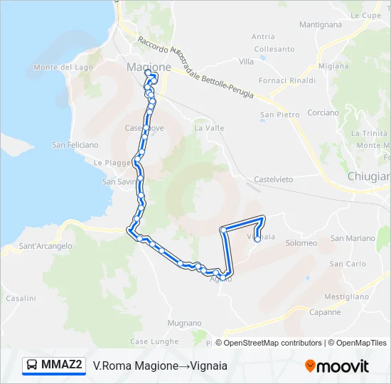 MMAZ2 Bus Line Map