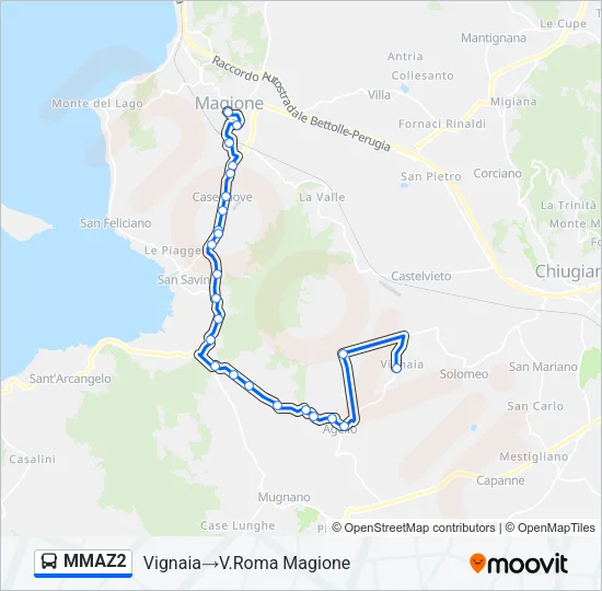 MMAZ2 Bus Line Map