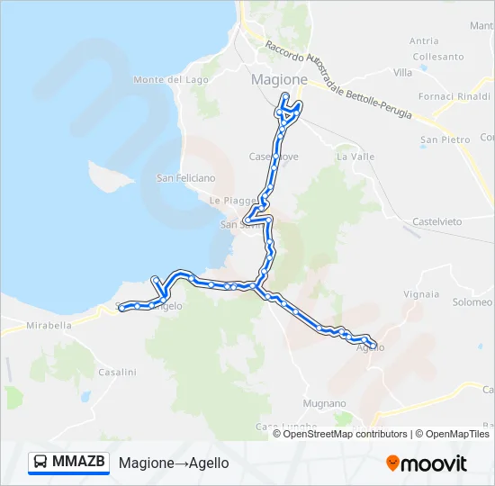MMAZB Bus Line Map