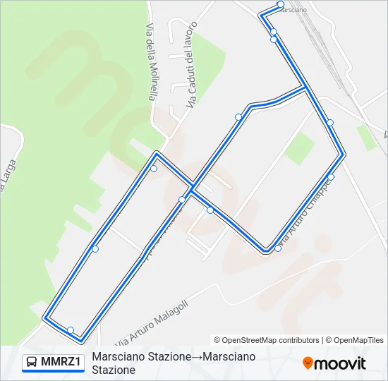 MMRZ1 Bus Line Map