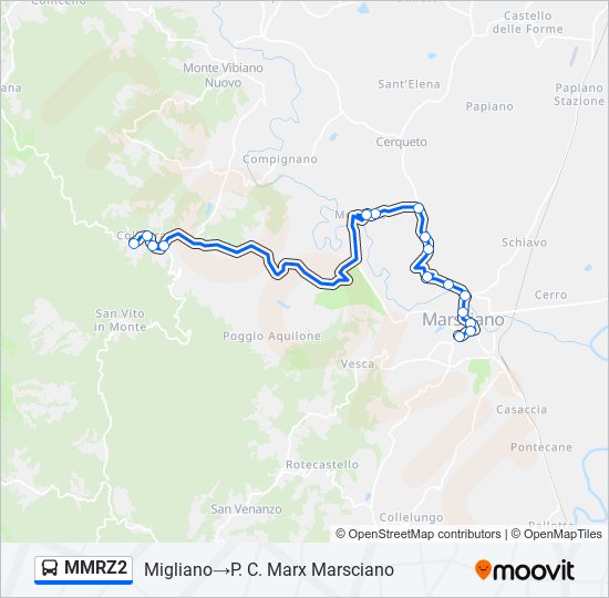 MMRZ2 bus Line Map