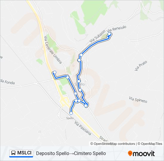 MSLCI bus Line Map