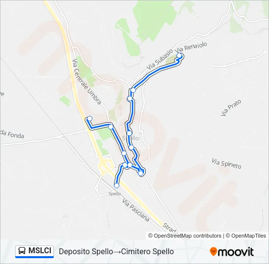 MSLCI Bus Line Map