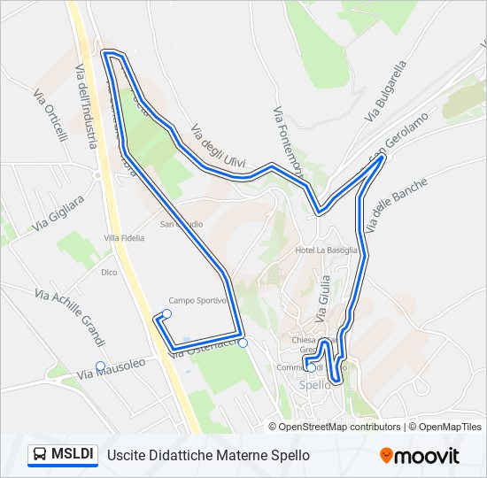 MSLDI bus Line Map