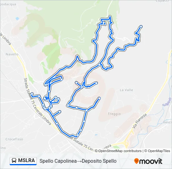 MSLRA Bus Line Map
