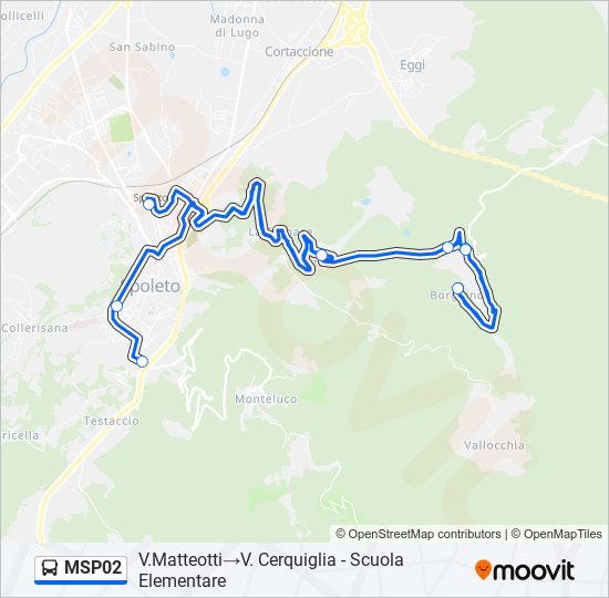 MSP02 bus Line Map