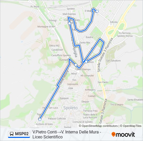 MSP02 bus Line Map