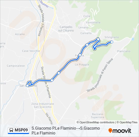 MSP09 bus Line Map