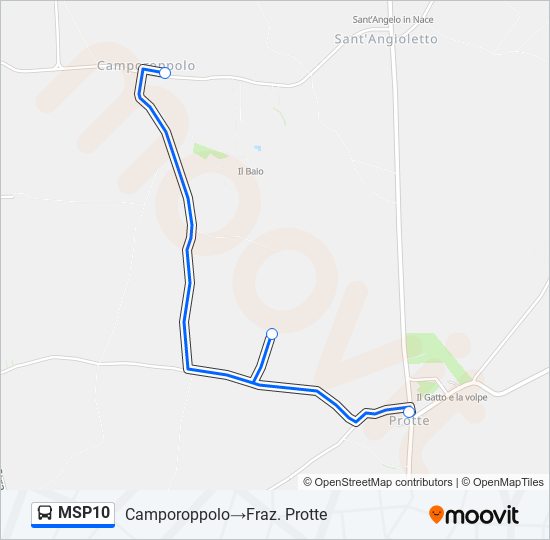 MSP10 bus Line Map