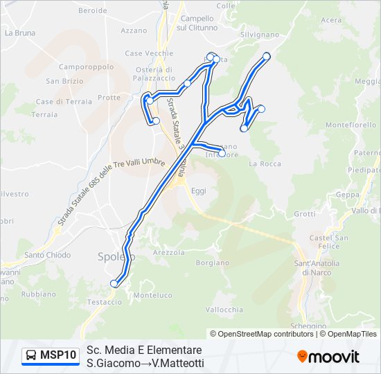 MSP10 bus Line Map