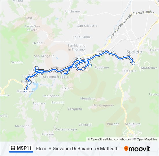 MSP11 bus Line Map