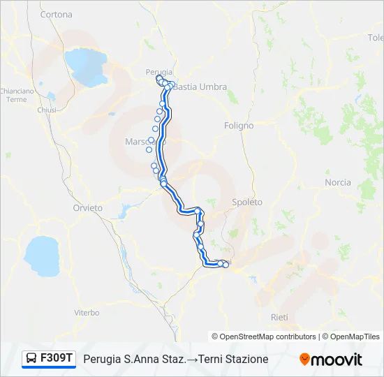 F309T Bus Line Map