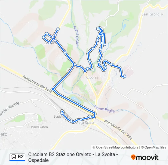 B2 Bus Line Map