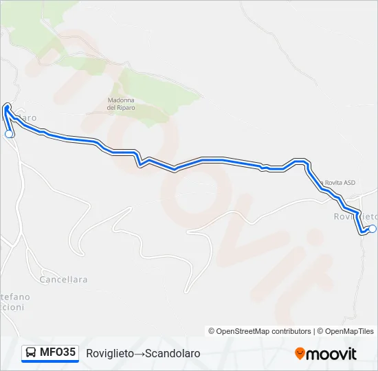 MFO35 Bus Line Map