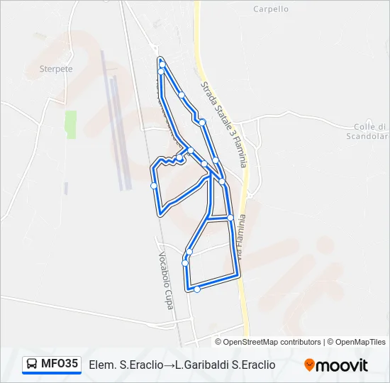 MFO35 Bus Line Map