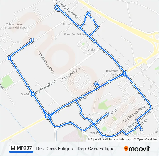 MFO37 Bus Line Map