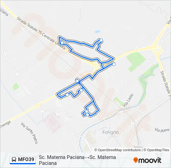 MFO39 Bus Line Map