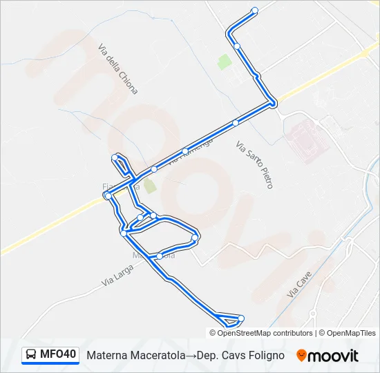 MFO40 Bus Line Map