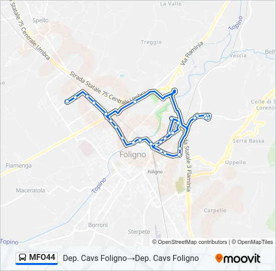 MFO44 Bus Line Map